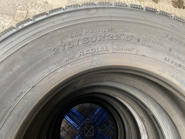 BS 275/80R22.5 M888 2024年製3